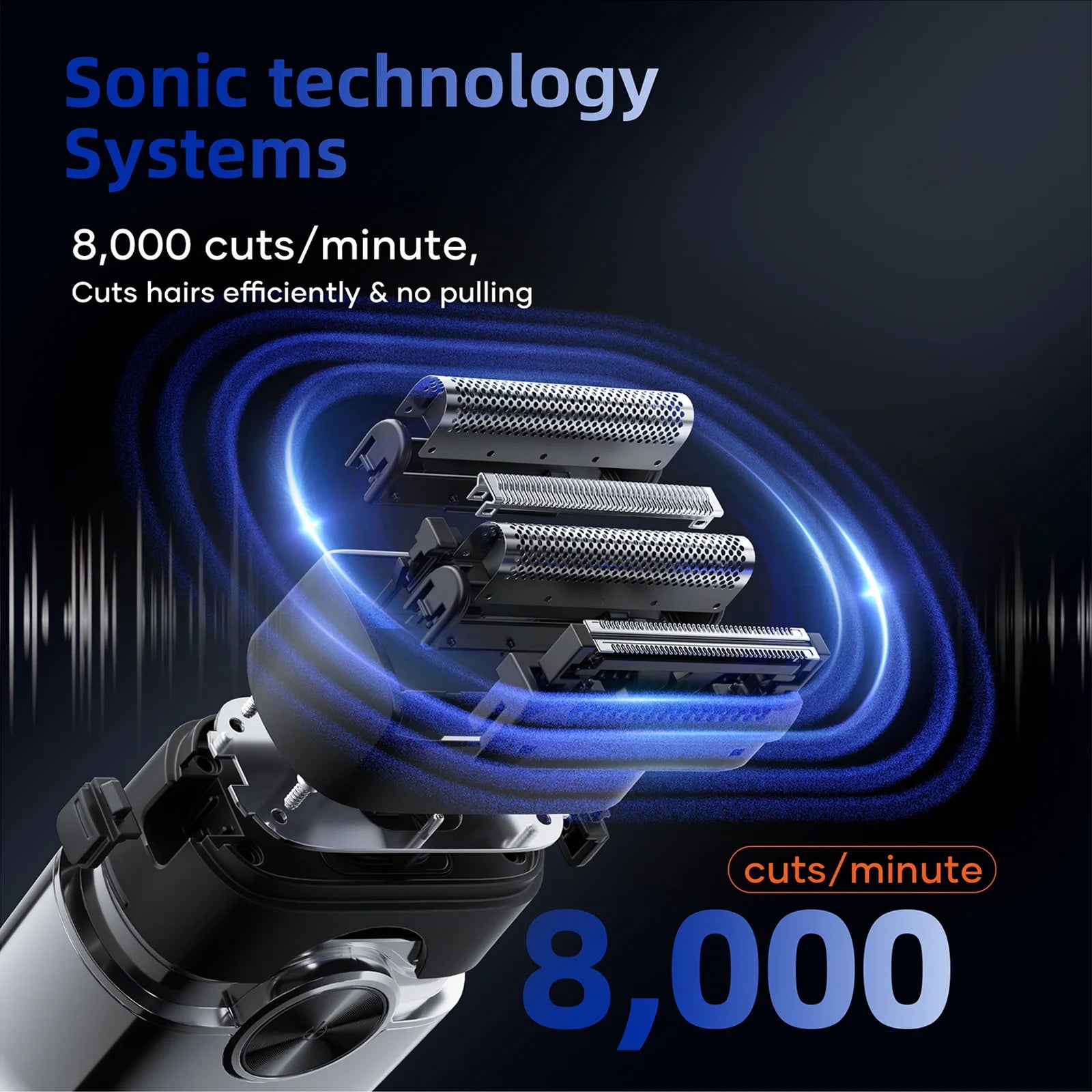 KENSEN® S26 Mini Electric Shaver 4D Floating Blades 