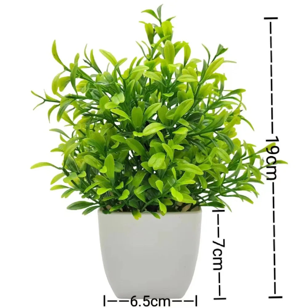 New Mini New Fake Potted Flowers Bonsai Table Decor Artificial Flower False Plants Potted Ornaments Home Garden Decor