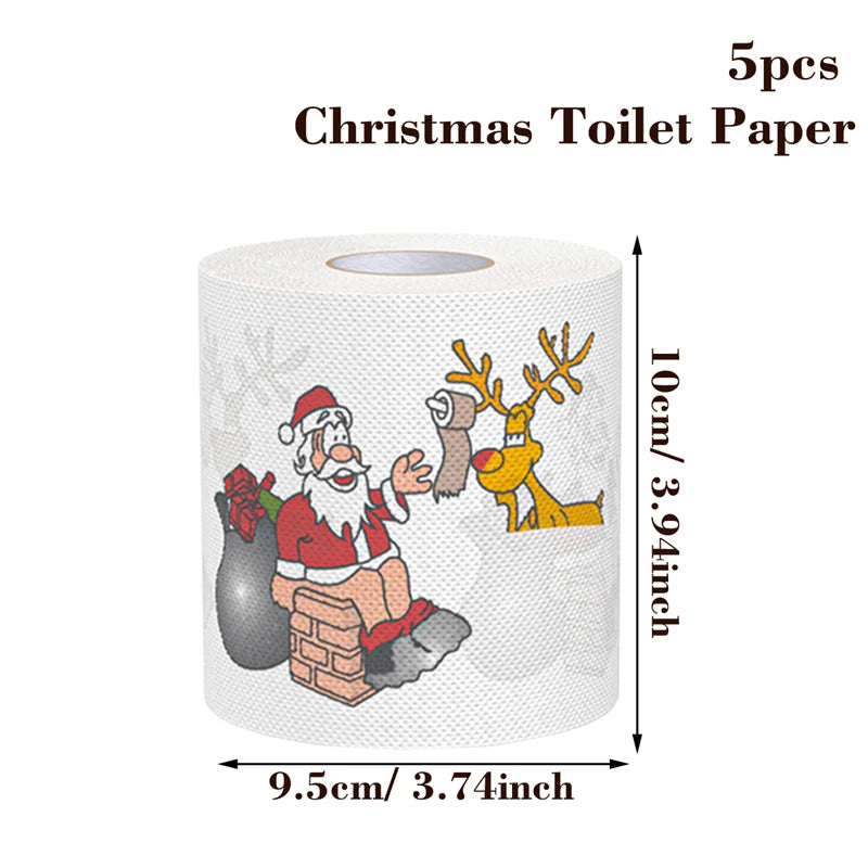 Christmas Toilet Roll Paper Happy 2026 New Year 