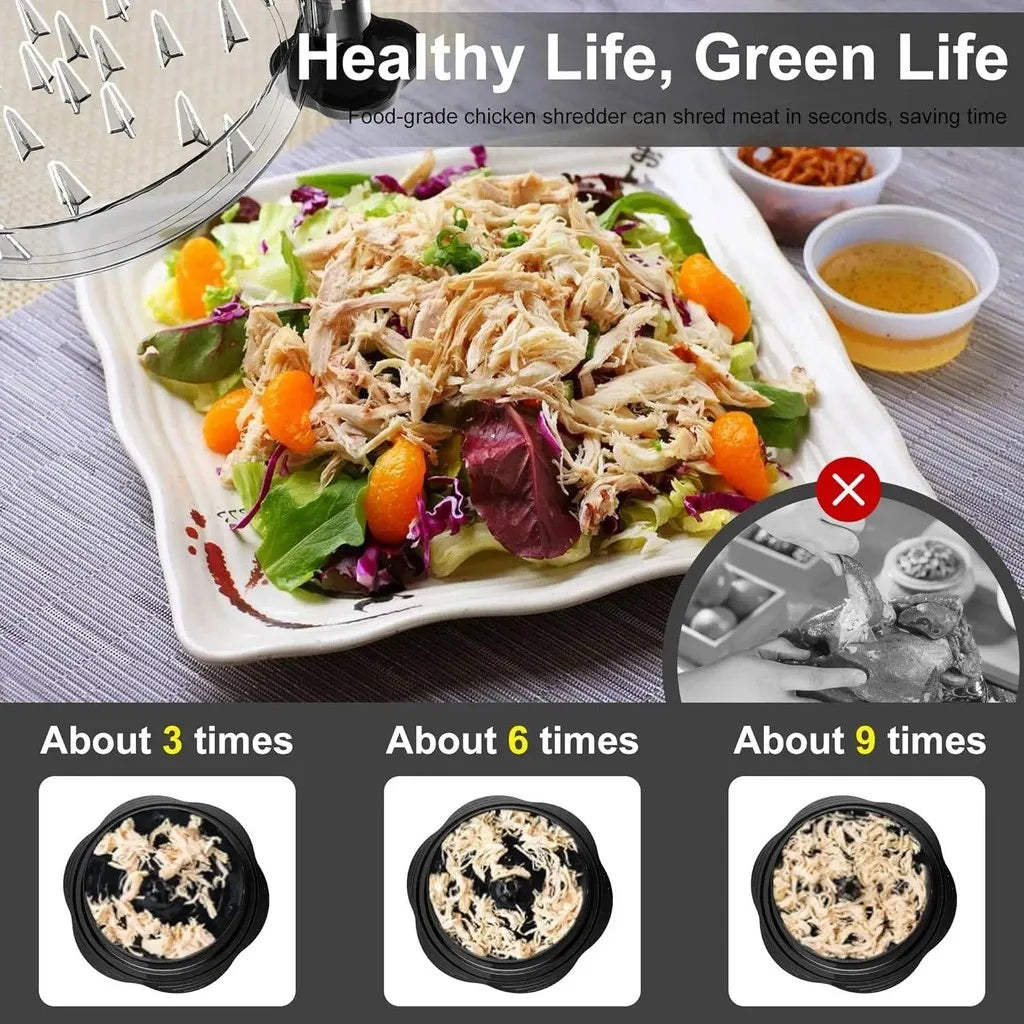 Upgraded Chicken Shredder with Transparent Cover Kitchen Tools