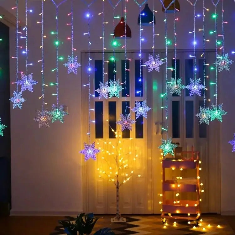 3.2M Christmas Snowflakes LED String Lights Decoration
