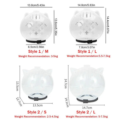 Transparent Breathable Anti-Bite anti Scratch Cat Mask Cover 