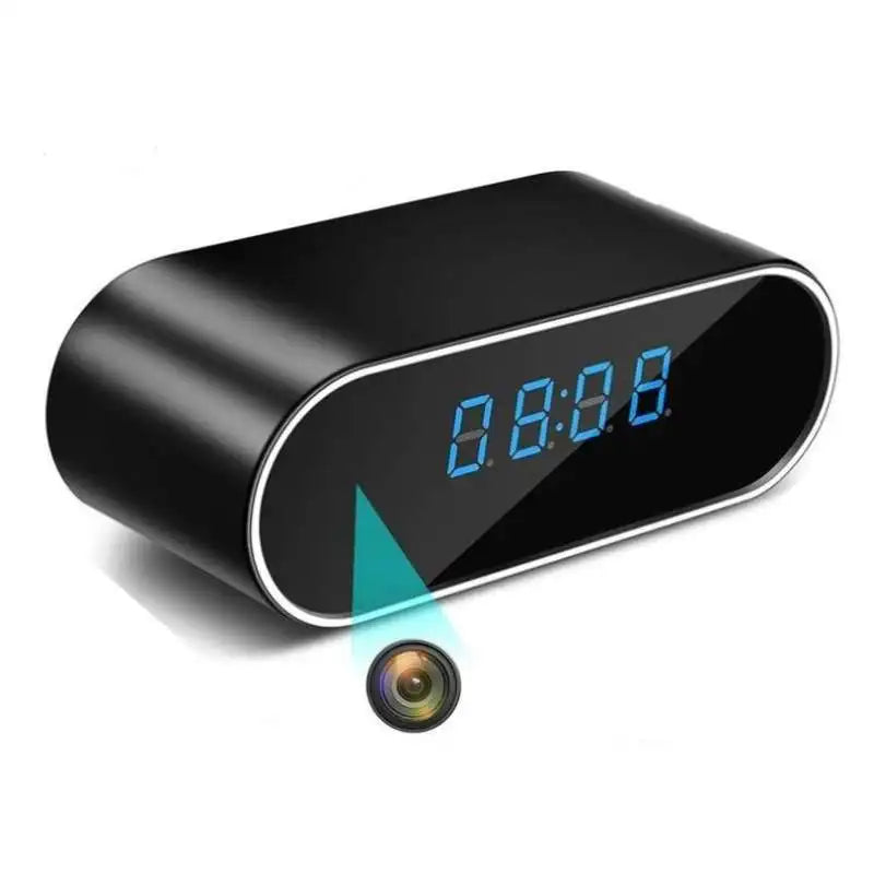 HD 1080P Alarm Clock Wireless Mini Camera Remote Control  