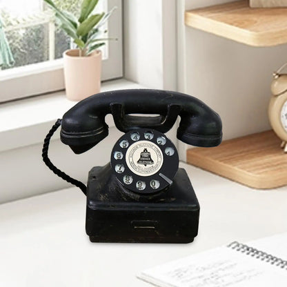 Old Fashion Retro Landline Telephone Model Classic Decorative 