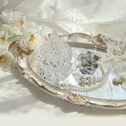 European Royal Decorative Mirror Tray