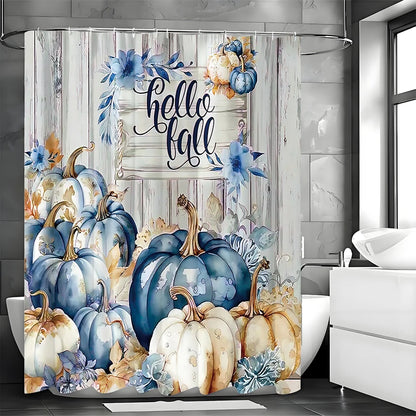 Autumn Pumpkin Shower Curtain