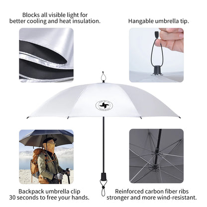 Hiking Umbrella Ultralight Outdoor with Backpack Clip – Sun & Rain Protection
