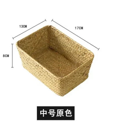Handmade Seagrass Woven Storage Box 