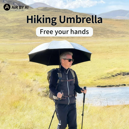 Hiking Umbrella Ultralight Outdoor with Backpack Clip – Sun & Rain Protection