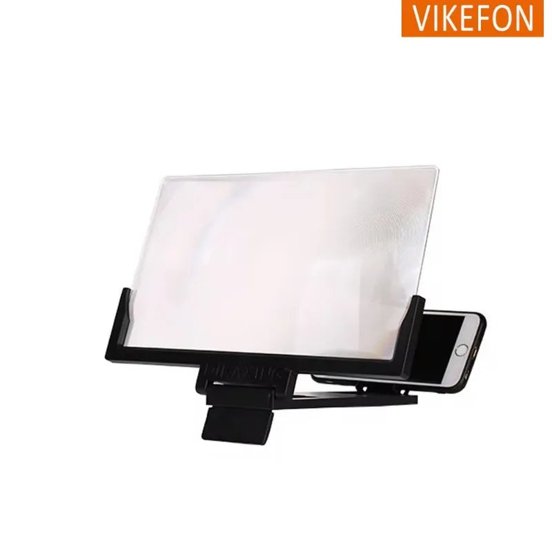 VIKEFON® 12/14In Mobile Phone Screen Amplifier 3D Magnifying Glass Stand 