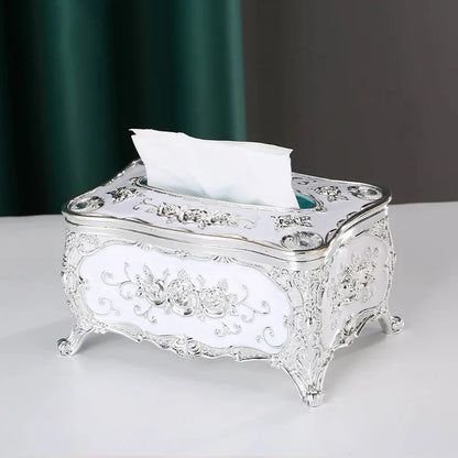 European-Style Retro Tissue Box Luxury Home Decoration