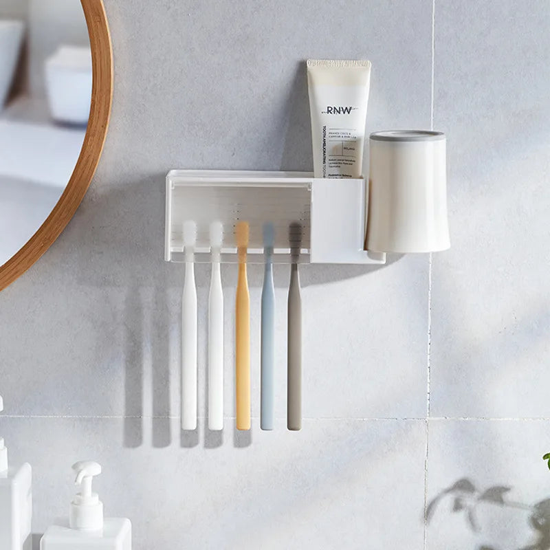 Bathroom Wall Toothpaste Holder 