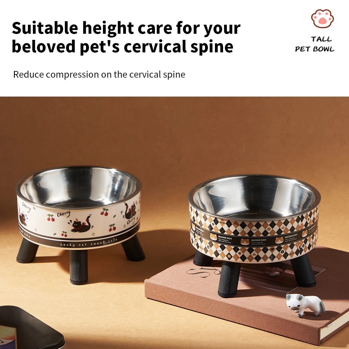 Printed Stainless Steel Pet Bowl 