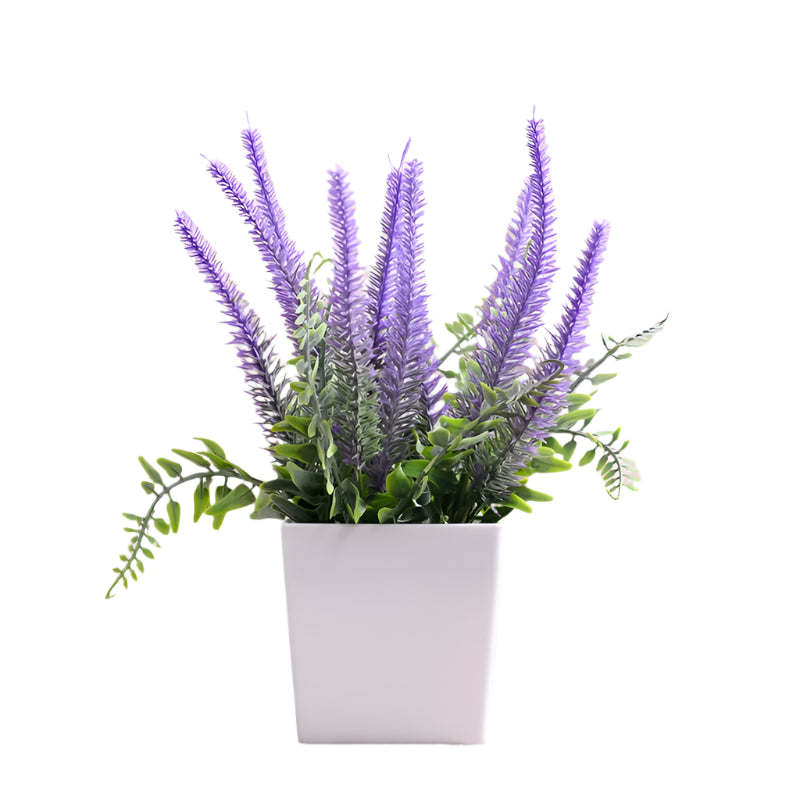 Lavender Pot Plastic Plant