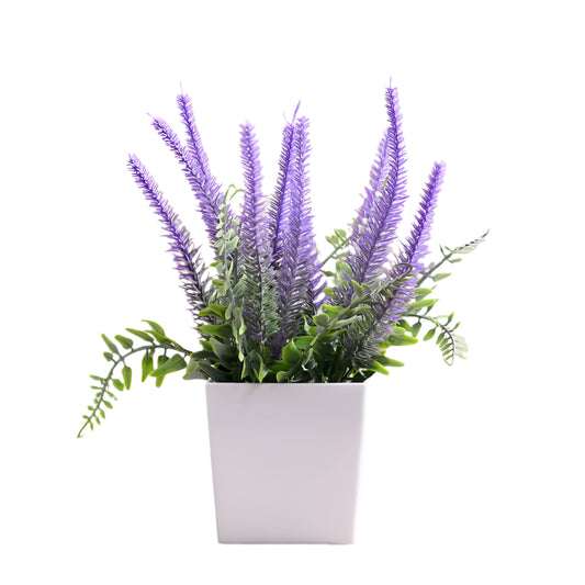 Lavender Pot Plastic Plant
