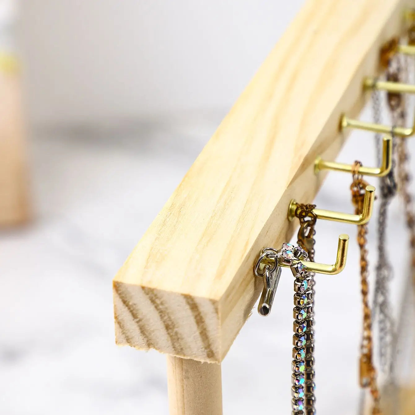 Jewelry Organizer Display Wood Stand