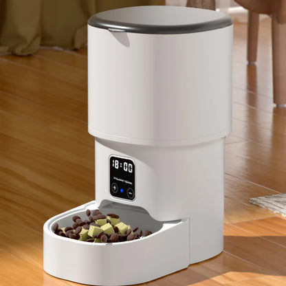 ZYFreeder® 4L WIFI Button Automatic Cat and Dog Pet Smart Feeder (No 5V 1A Plug)
