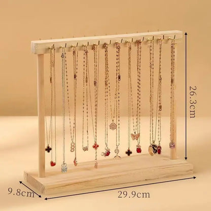 Jewelry Organizer Display Wood Stand