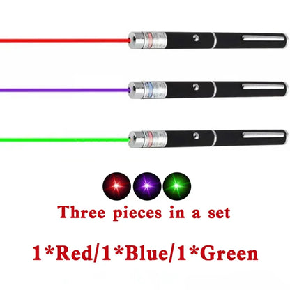 Laser Pointer Three-Color Laser Pointer Projection Pen Toys for Pets and Cats