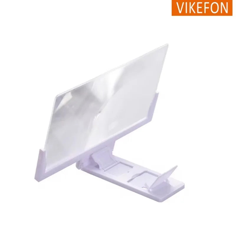 VIKEFON® 12/14In Mobile Phone Screen Amplifier 3D Magnifying Glass Stand 