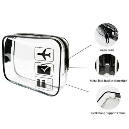 Transparent Zipper Makeup Bag Organizer Box Men Women Travel Clear Cosmetic Bag Waterproof Toiletry Wash Make up Bags