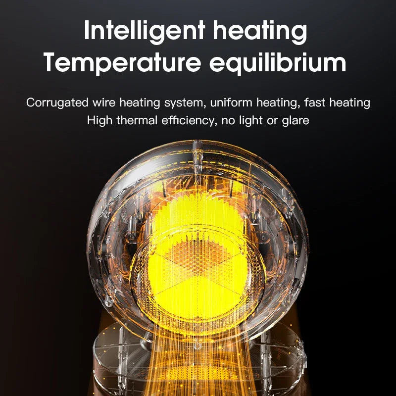 Mini Portable Electric Heater Fast Heating Stove Heater Portable Hot Air Blower Bathroom Fan Desktop Room Space Heater