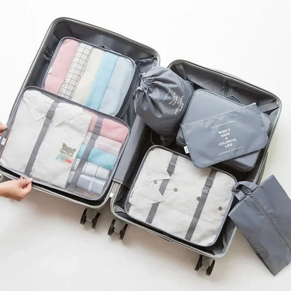 7-Piece Set Travel Bag Organizer 