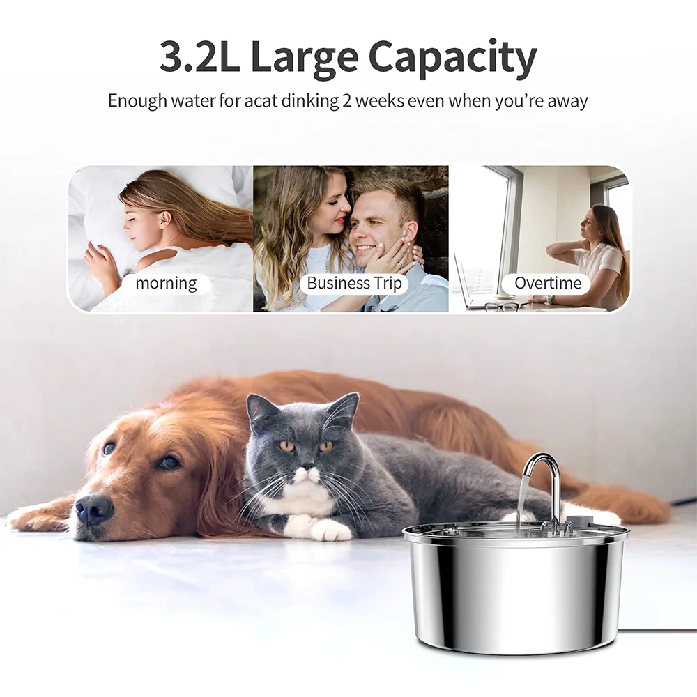 Stainless Steel Pet Water Feeder 