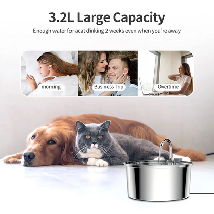 Stainless Steel Pet Water Feeder 
