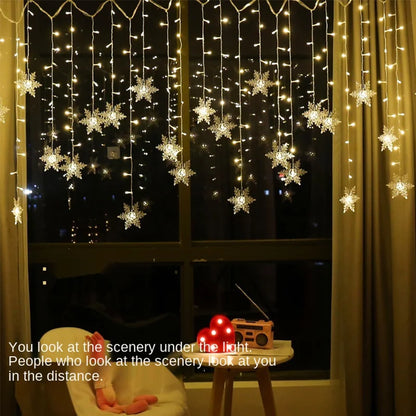 3.2M Christmas Snowflakes LED String Lights Decoration