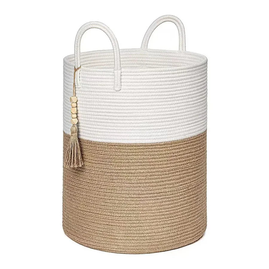 Cotton Laundry Large Storage Basket 