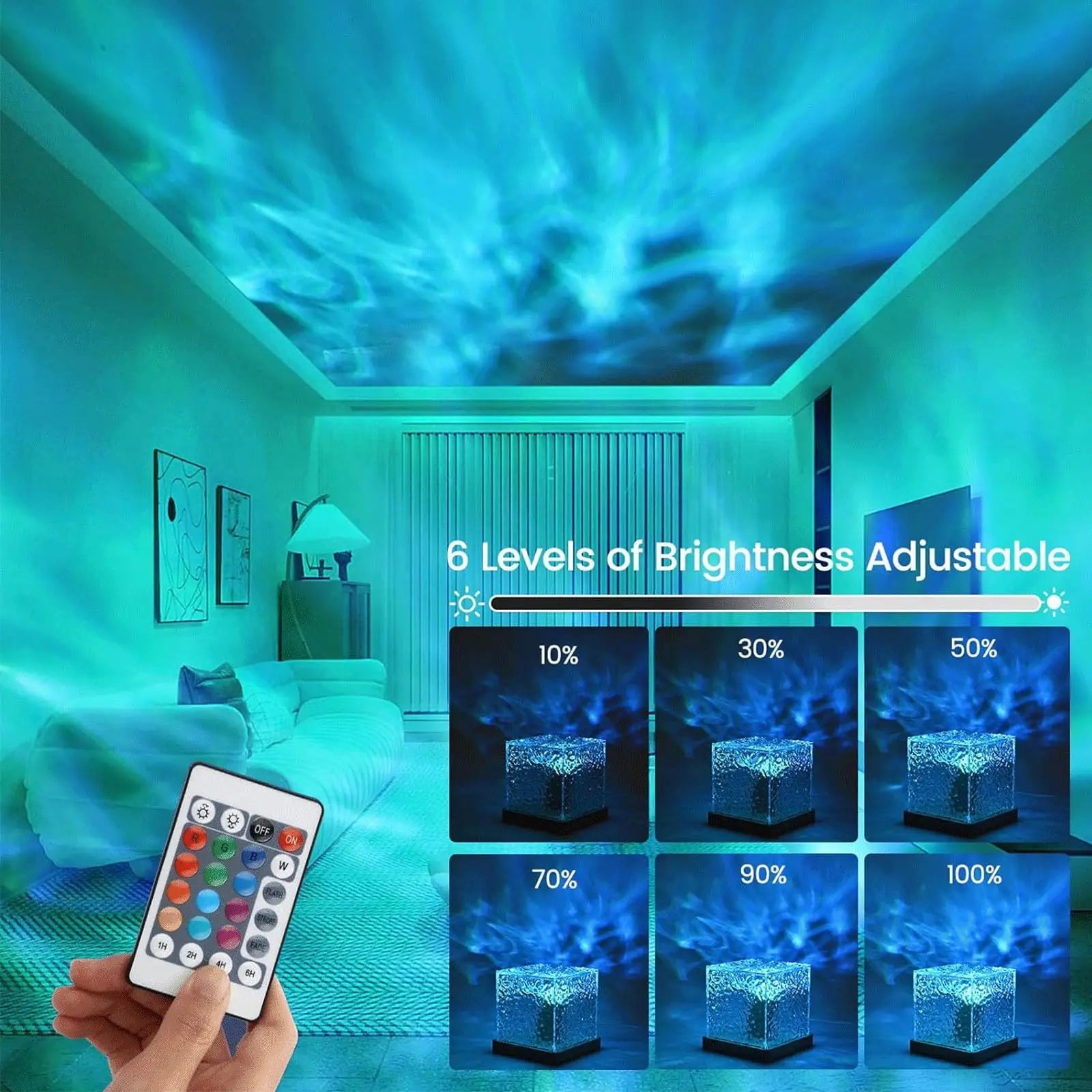 16Colors Rechargeable Dynamic Bedroom Light
