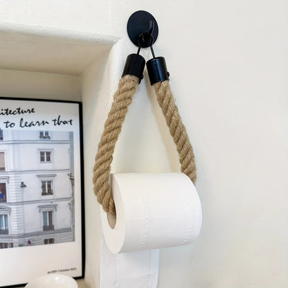 Toilet Roll Paper Rope Holders Bathroom Storage Accessories