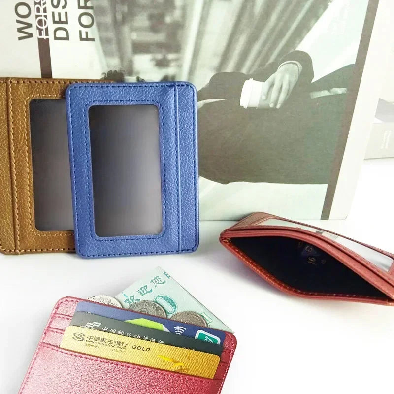 Small ID Card Case 5 Card Slots Cardholder
