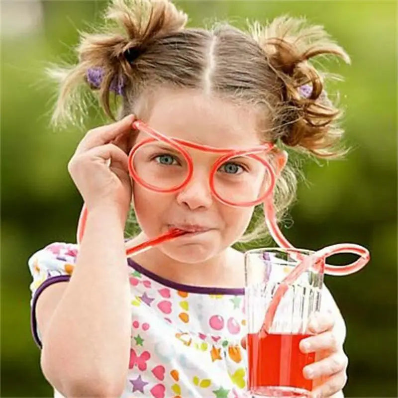 Drinking Straw Eyeglasses