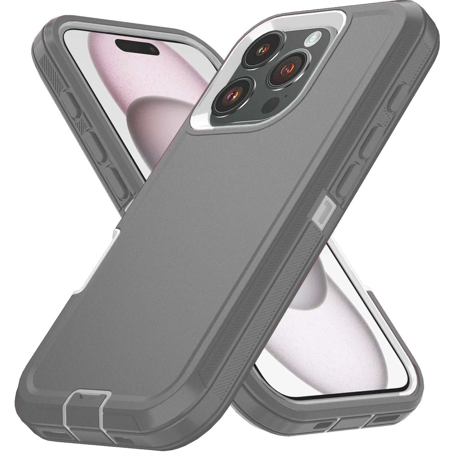 Armor Defender Phone Case for iPhone 17/Pro/Max/Air Bracket Back Cover
