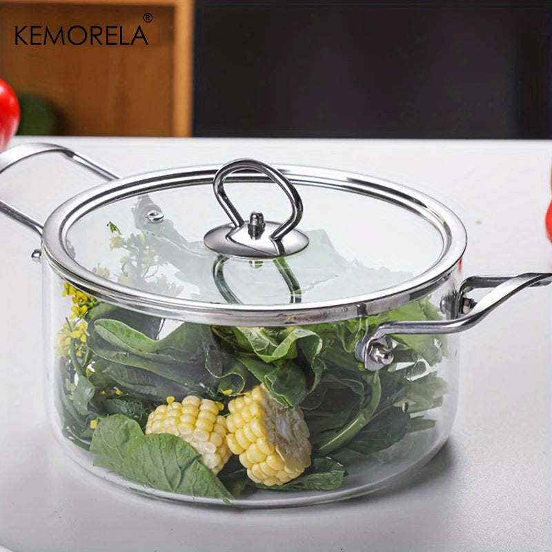 1PCS Glass Cooking Pot 2.5L/3.5L 