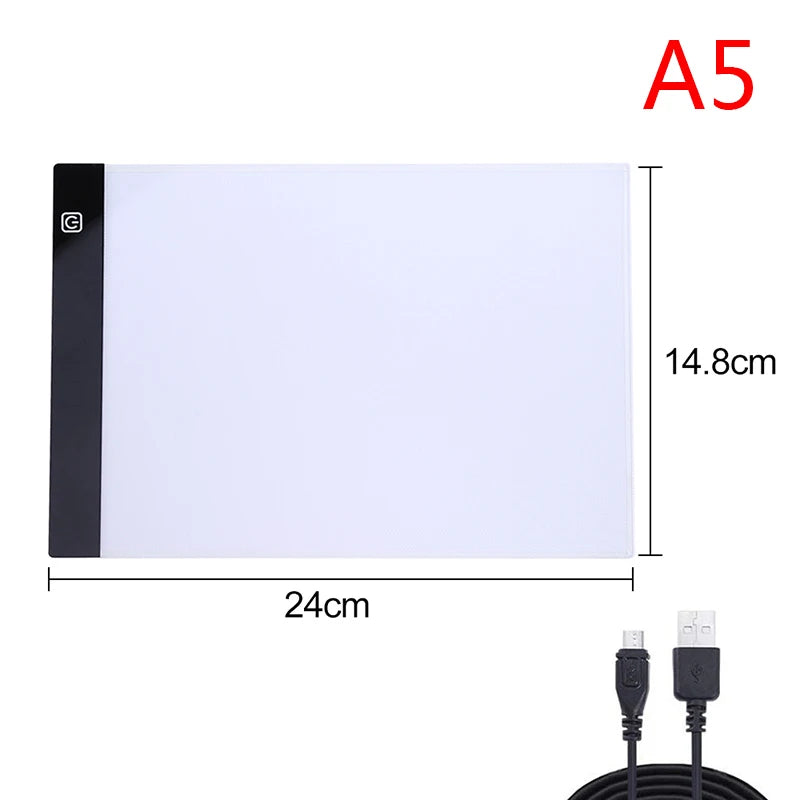 Three Level Dimmable Led Light Pad Drawing Board A3/A4/A5 