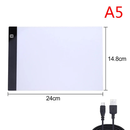 Three Level Dimmable Led Light Pad Drawing Board A3/A4/A5 