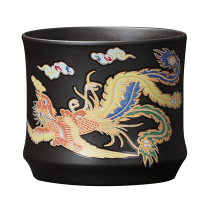 135-350Ml Dragon Teapot Chinese Style Color-Changing Purple Clay Tea Pot Anti-Scald Handle Tea Brewer for Offices Home Camping