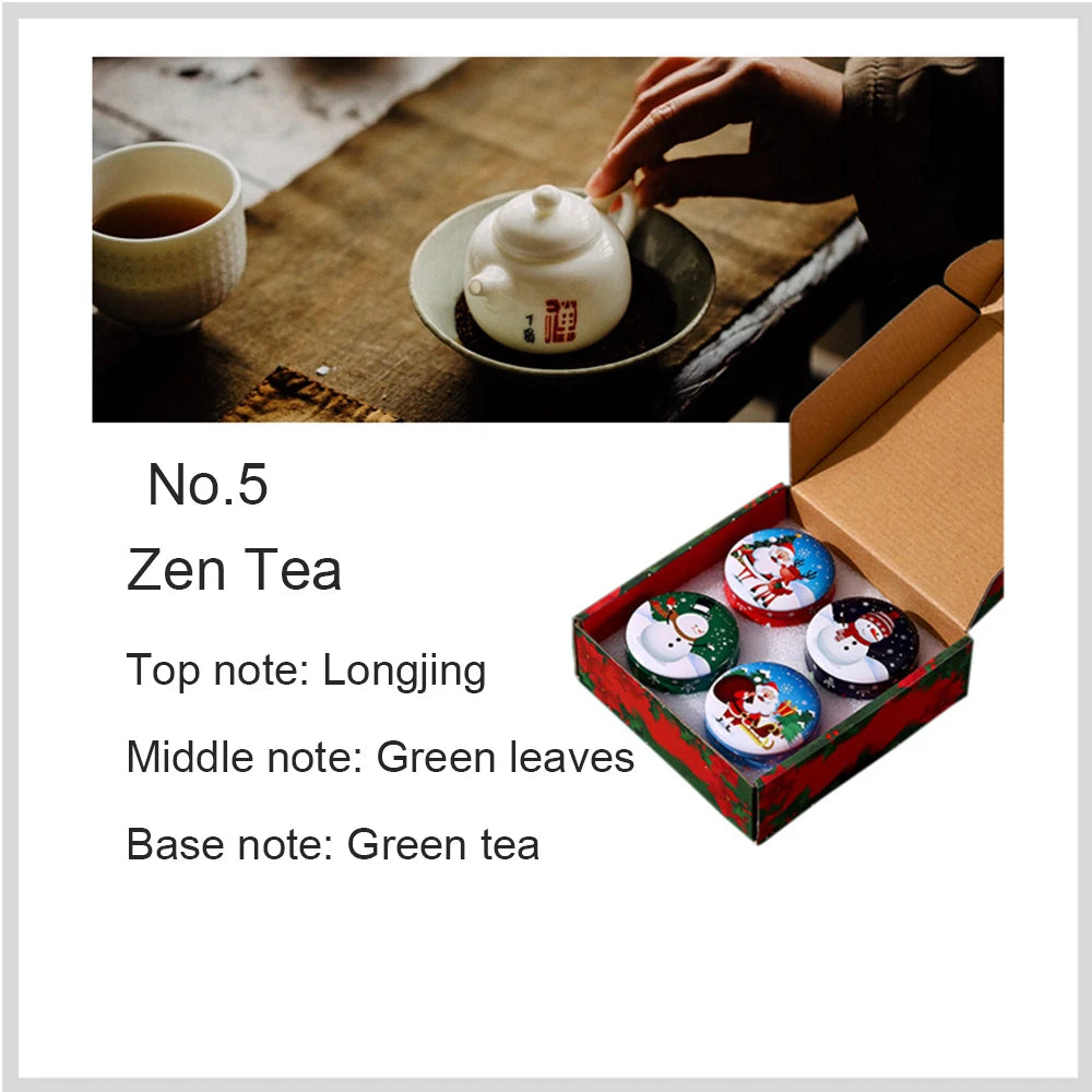 4Pcs Scented Christmas Candles Fragrance