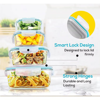 Glass Lunch Box Food Storage Containers BPA Free