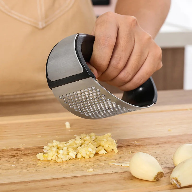 Stainless Steel Garlic Press Crusher 