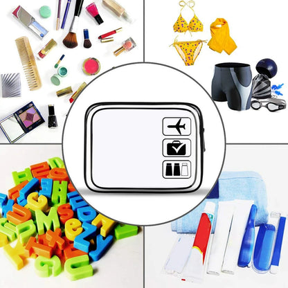 Transparent Zipper Makeup Bag Organizer Box Men Women Travel Clear Cosmetic Bag Waterproof Toiletry Wash Make up Bags