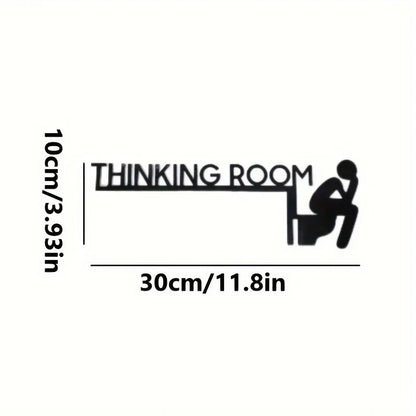 1Pc Modern Metal Toilet Door Sign