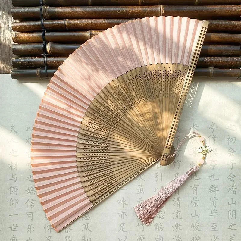 New Bamboo Folding Fan Chinese Style Gift Home Decor