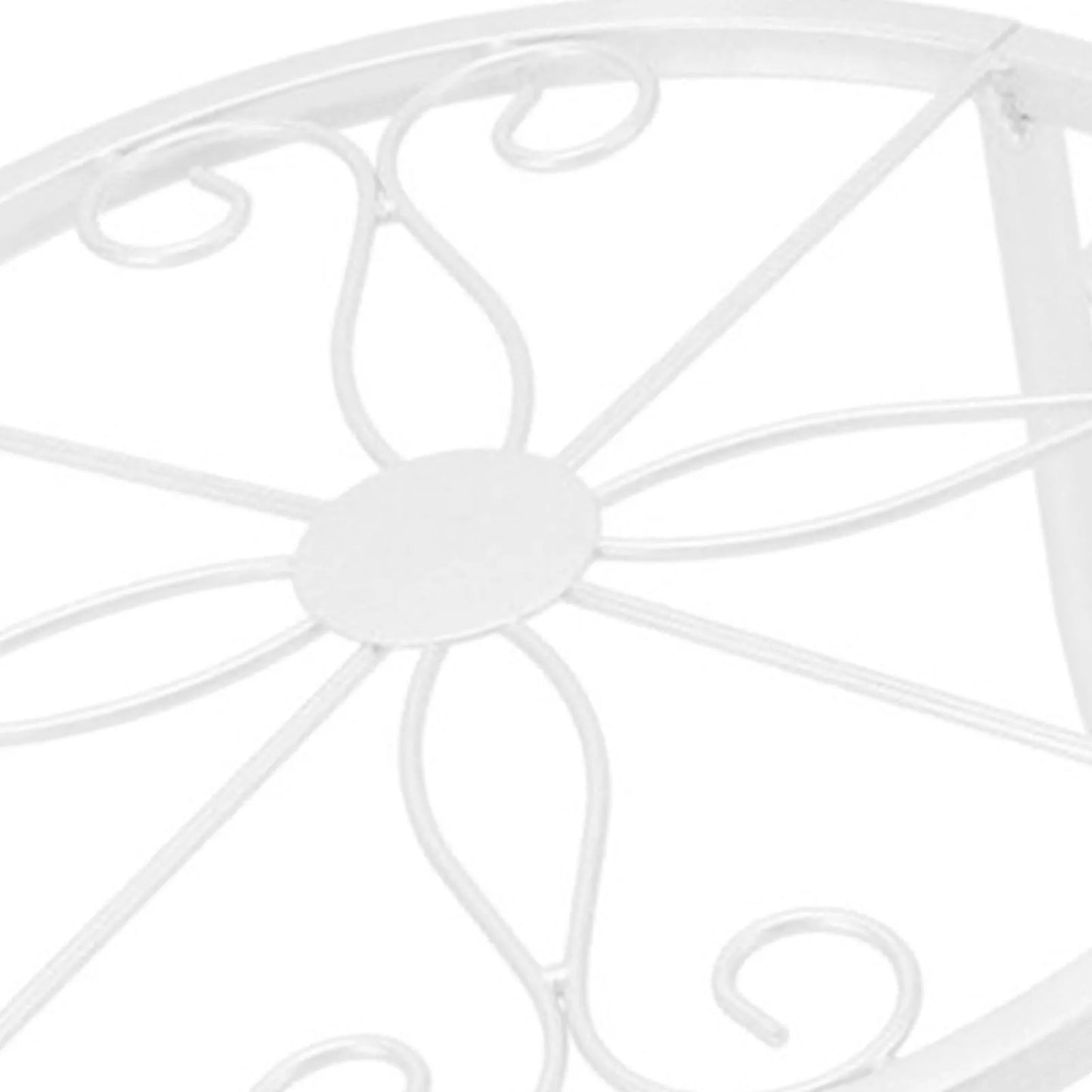 Metal Hollow Round Plant Shelf – Elegant Flower Pot Stand for Home & Garden