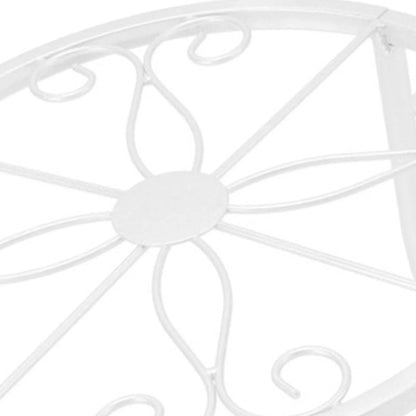 Metal Hollow Round Plant Shelf – Elegant Flower Pot Stand for Home & Garden