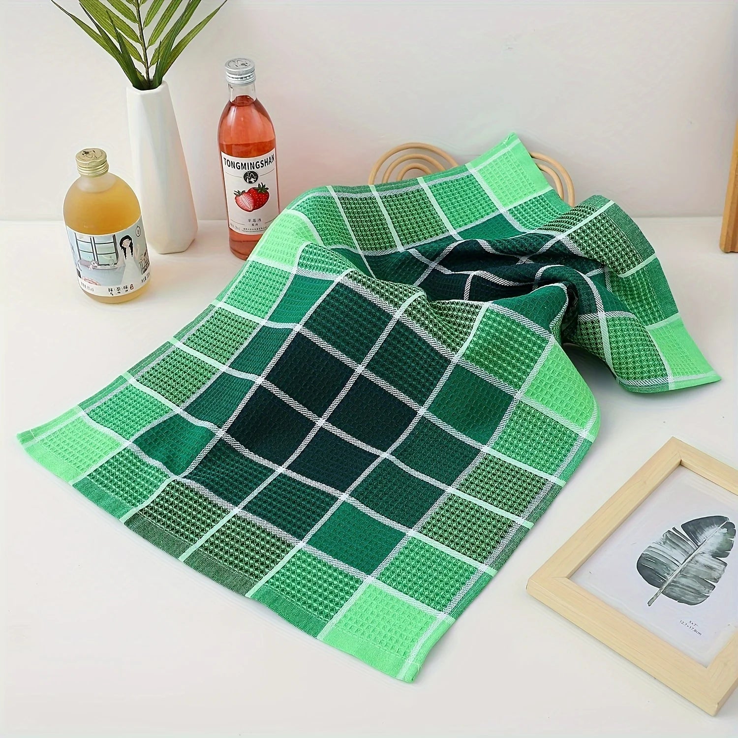 3/4/8 Pieces, Green/Pink/Blue/Yellow, Durable Cleaning Cloths