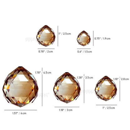 20/30/40/50MM Clear Crystal Feng Shui Lamp Ball Prism Rainbow Sun Catcher Wedding Decor Home Wedding Party Decoration Ornament